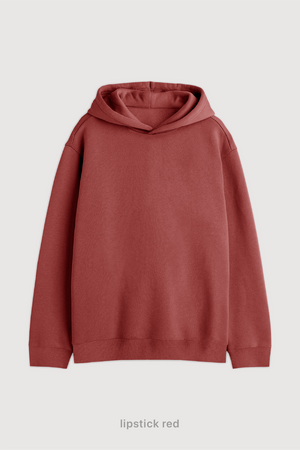 Hoodie Super Soft Frisado - Lipstick Red