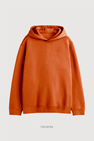 Hoodie Super Soft Frisado - Naranja