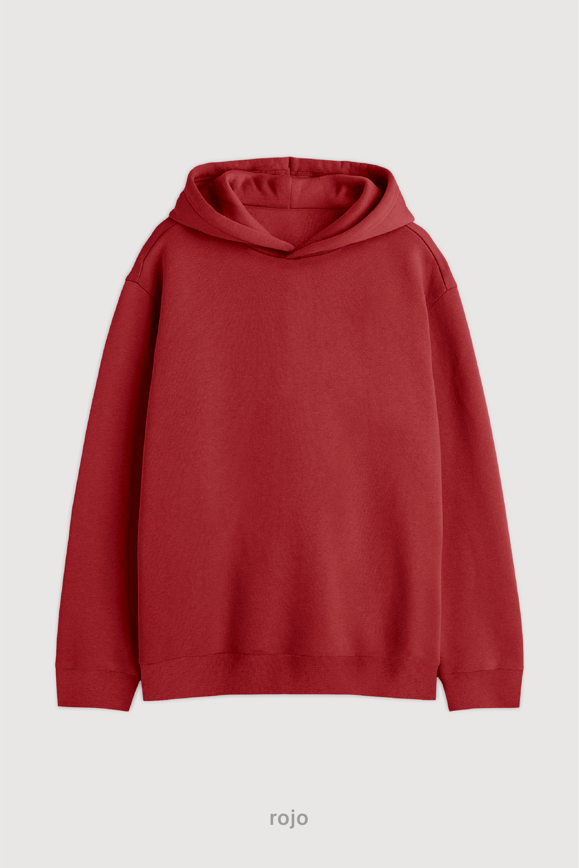 Hoodie Super Soft Frisado - Rojo