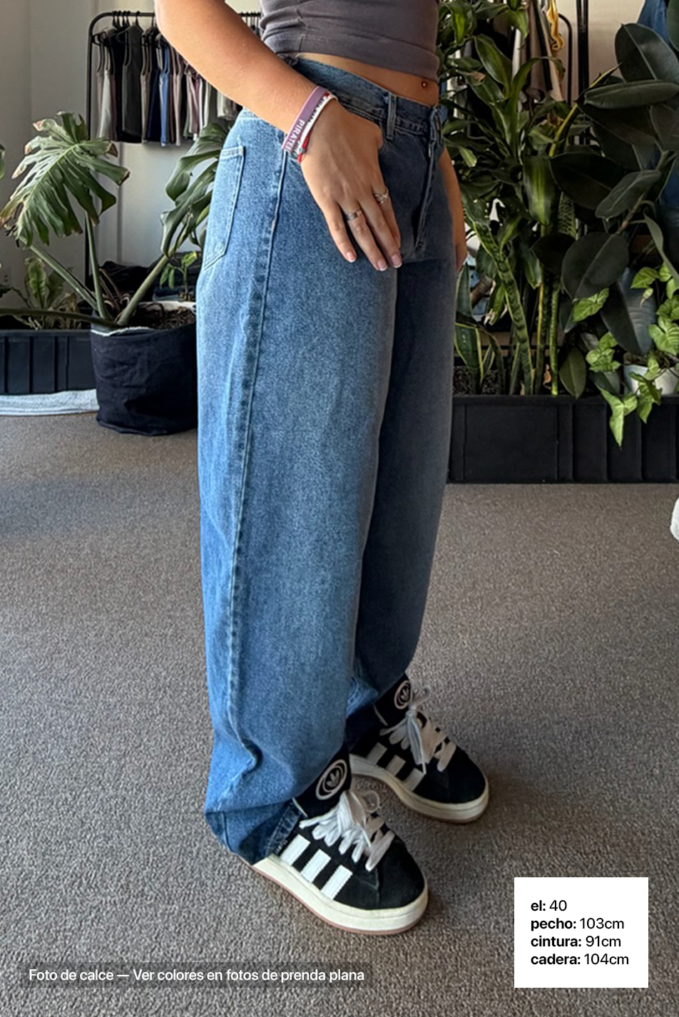 Jean Baggy Mujer Blue