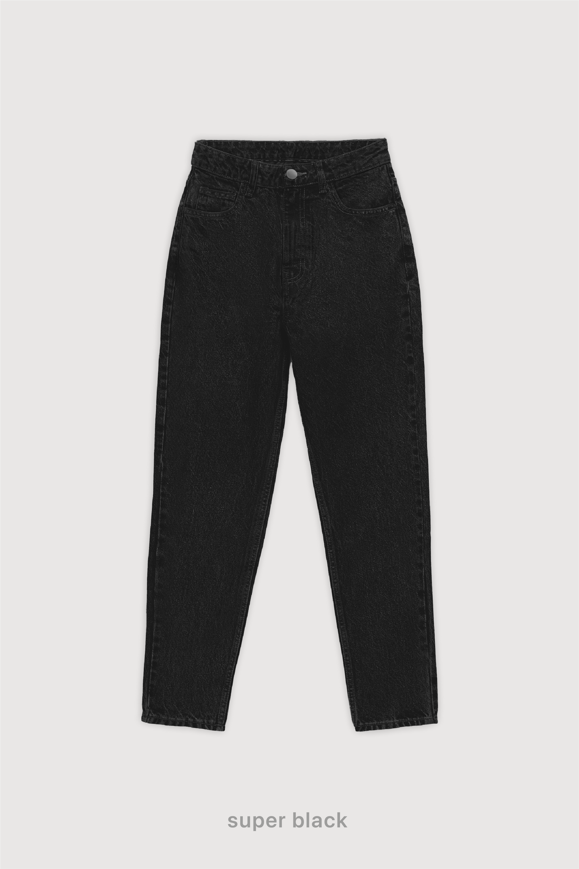 Jeans Mom Super Black - Super Black