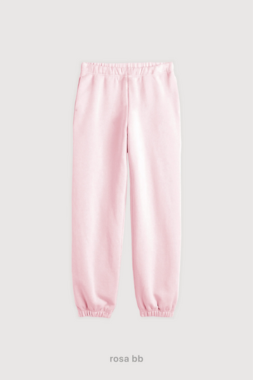 Jogger Regular Frisado - Rosa Bb