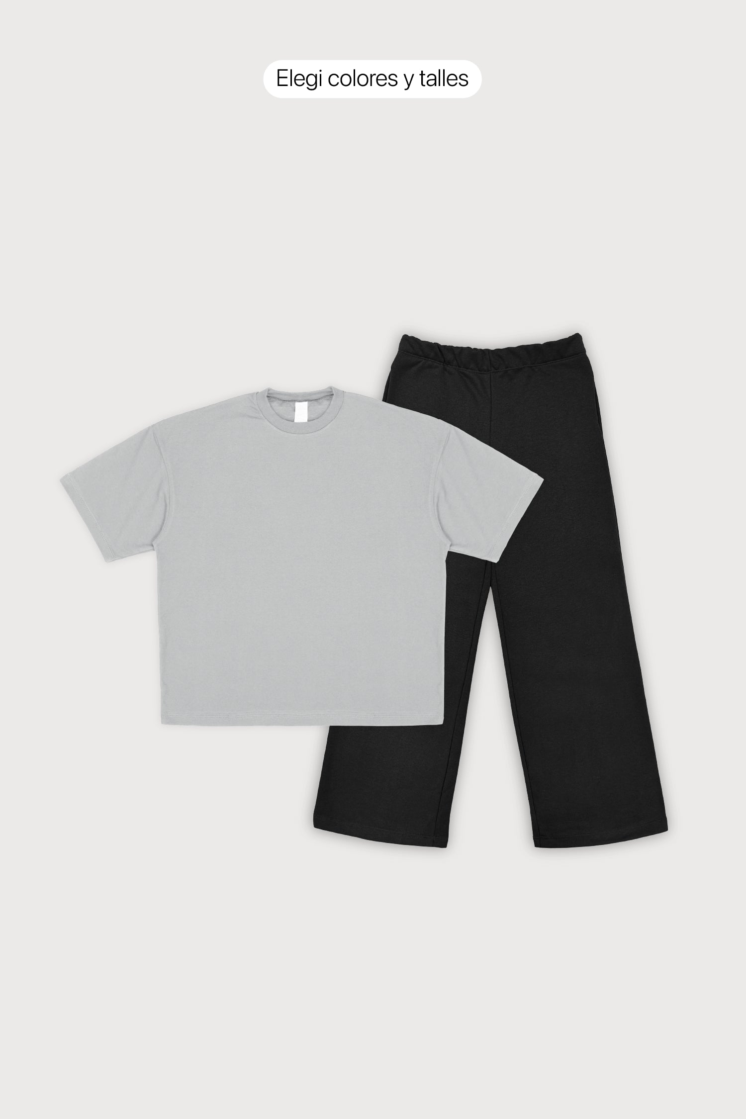 Outfit Remera Oversize + Jogging Baggy
