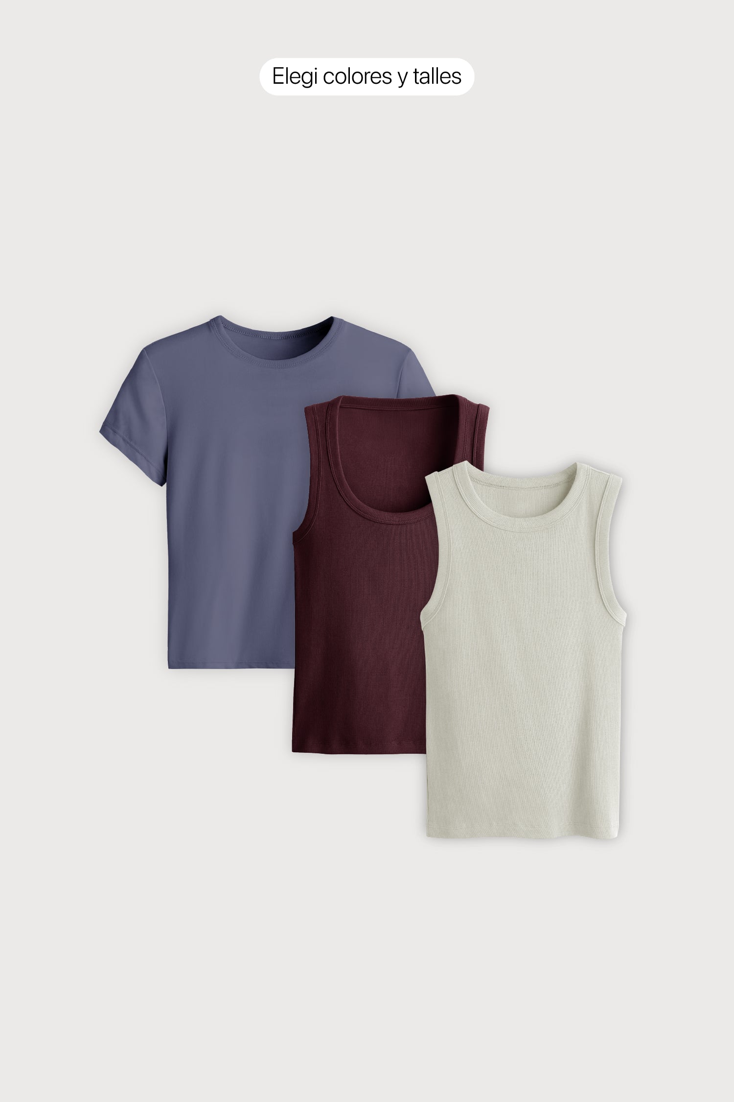 Pack x3 Mix Tops Midi