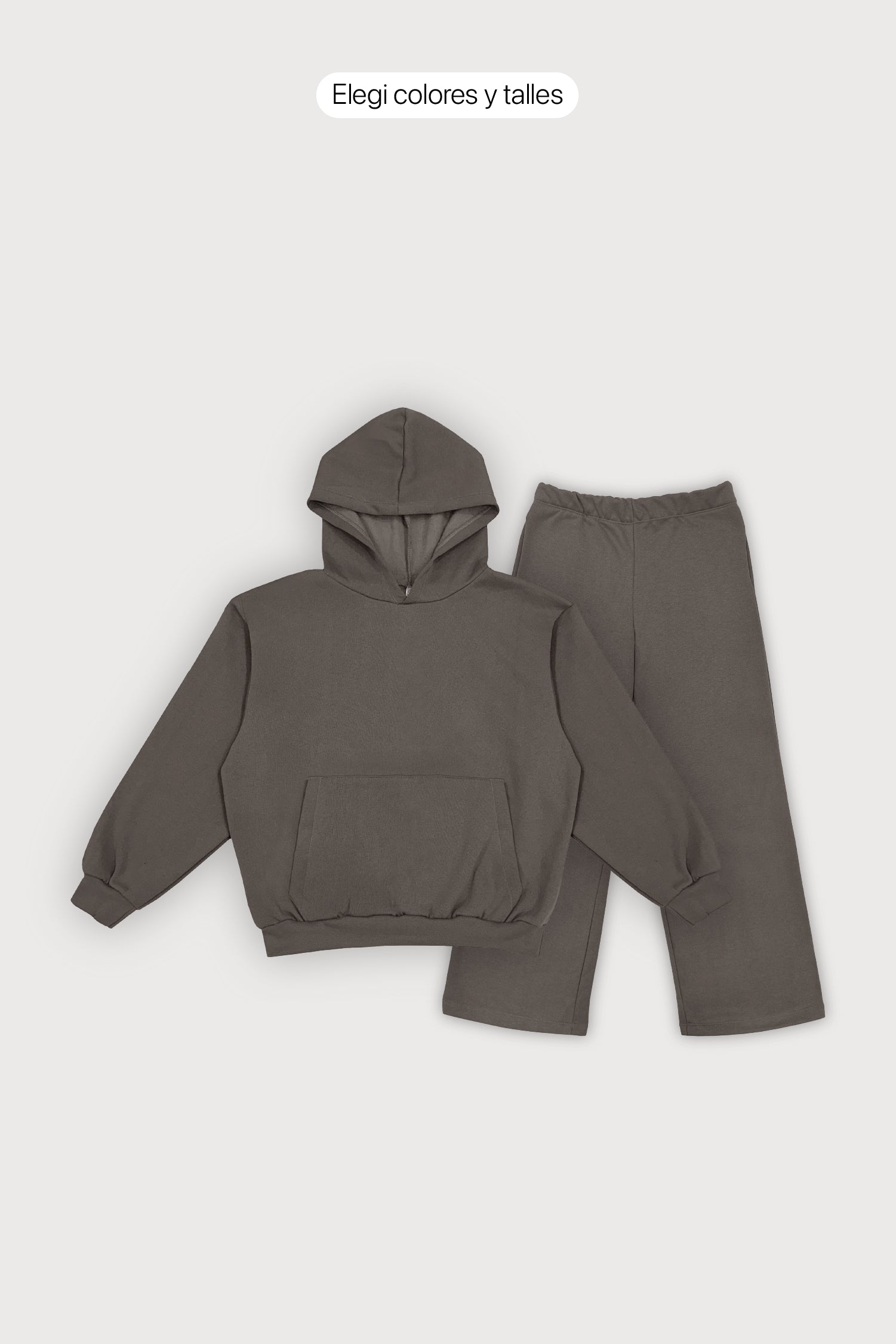 Outfit Canguro Boxy + Jogging Baggy