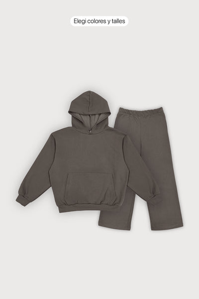 Outfit Canguro Boxy + Jogging Baggy