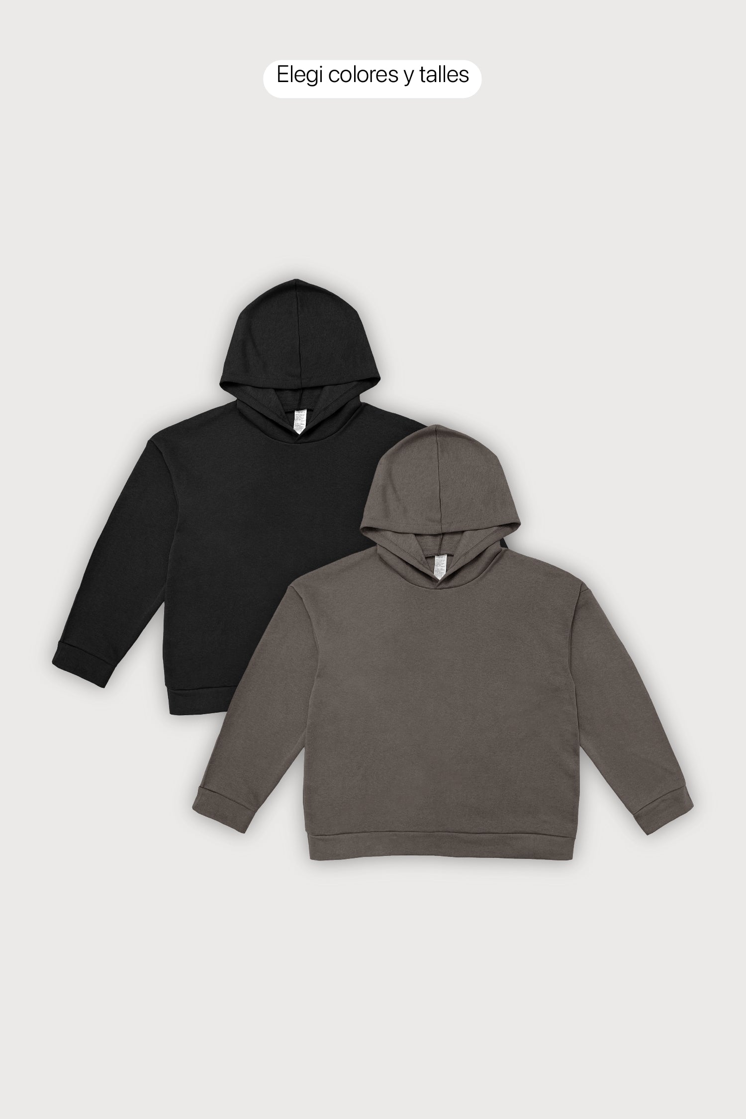 Pack x2 Hoodie Oversize Frisado