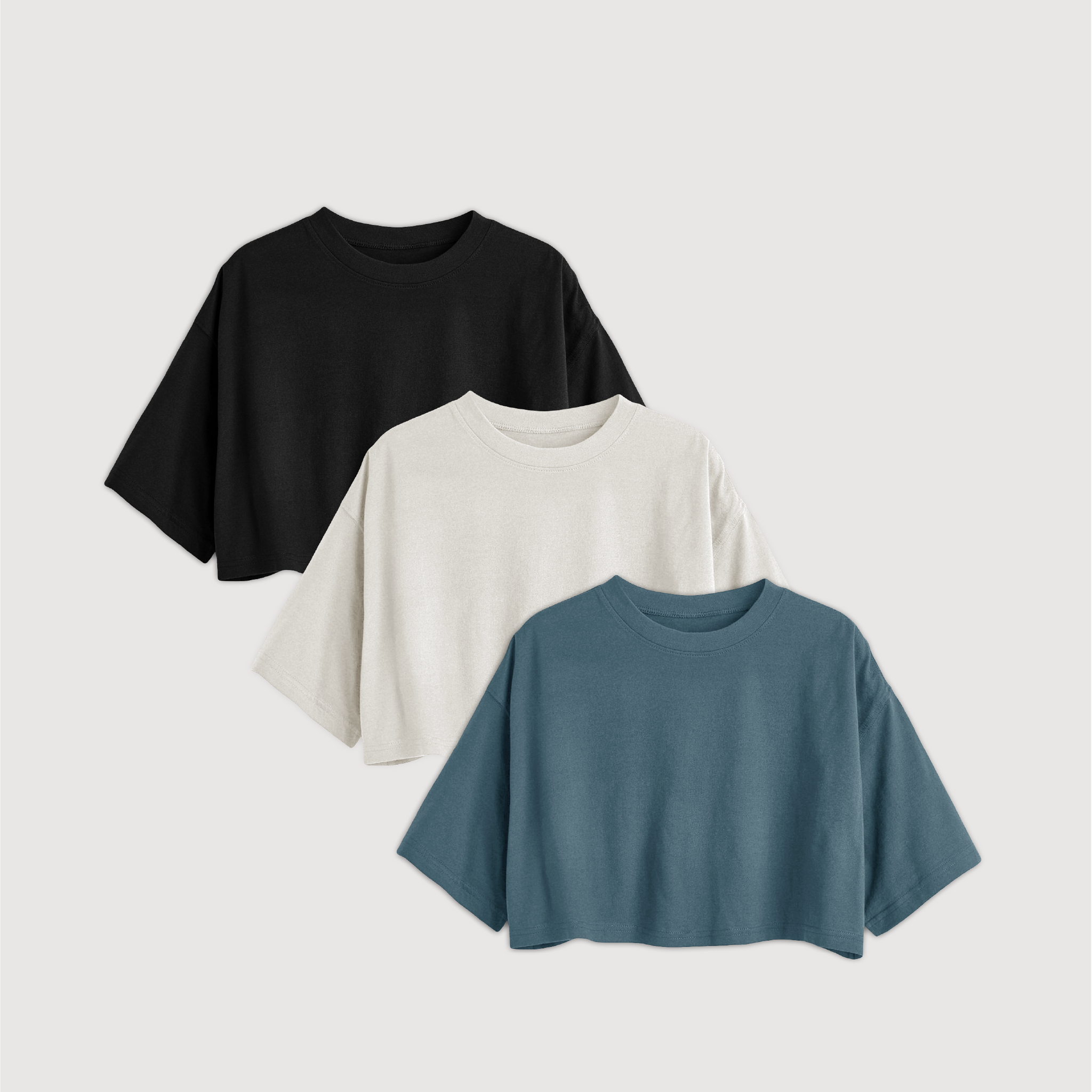 Remera Crop x 3