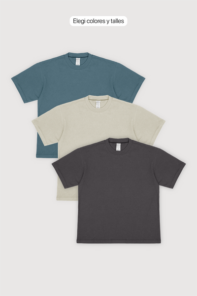 Remera Regular Fit x 3