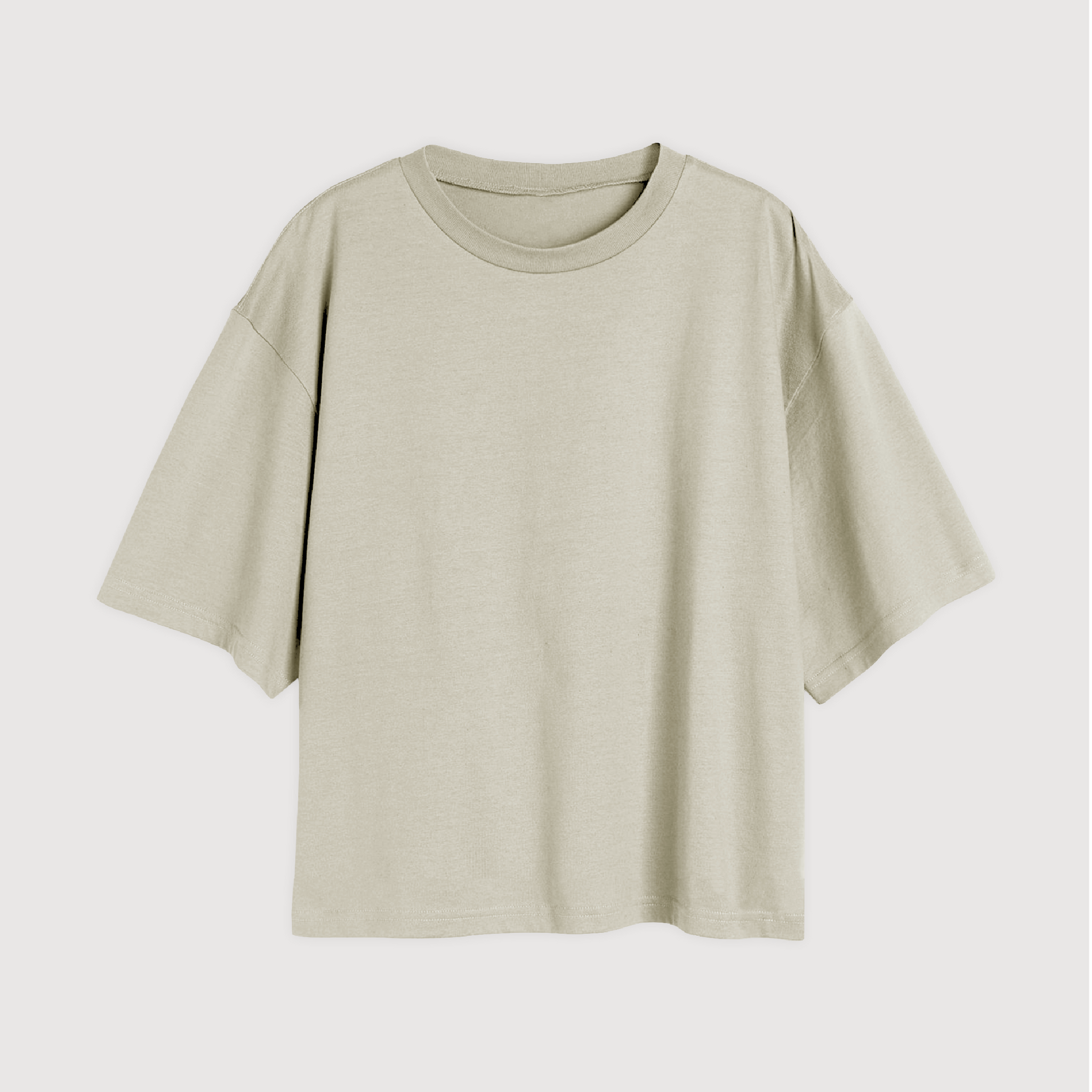 Remera Cropped Fit - Gris Mineral