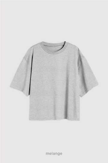 Remera Cropped Fit - Melange