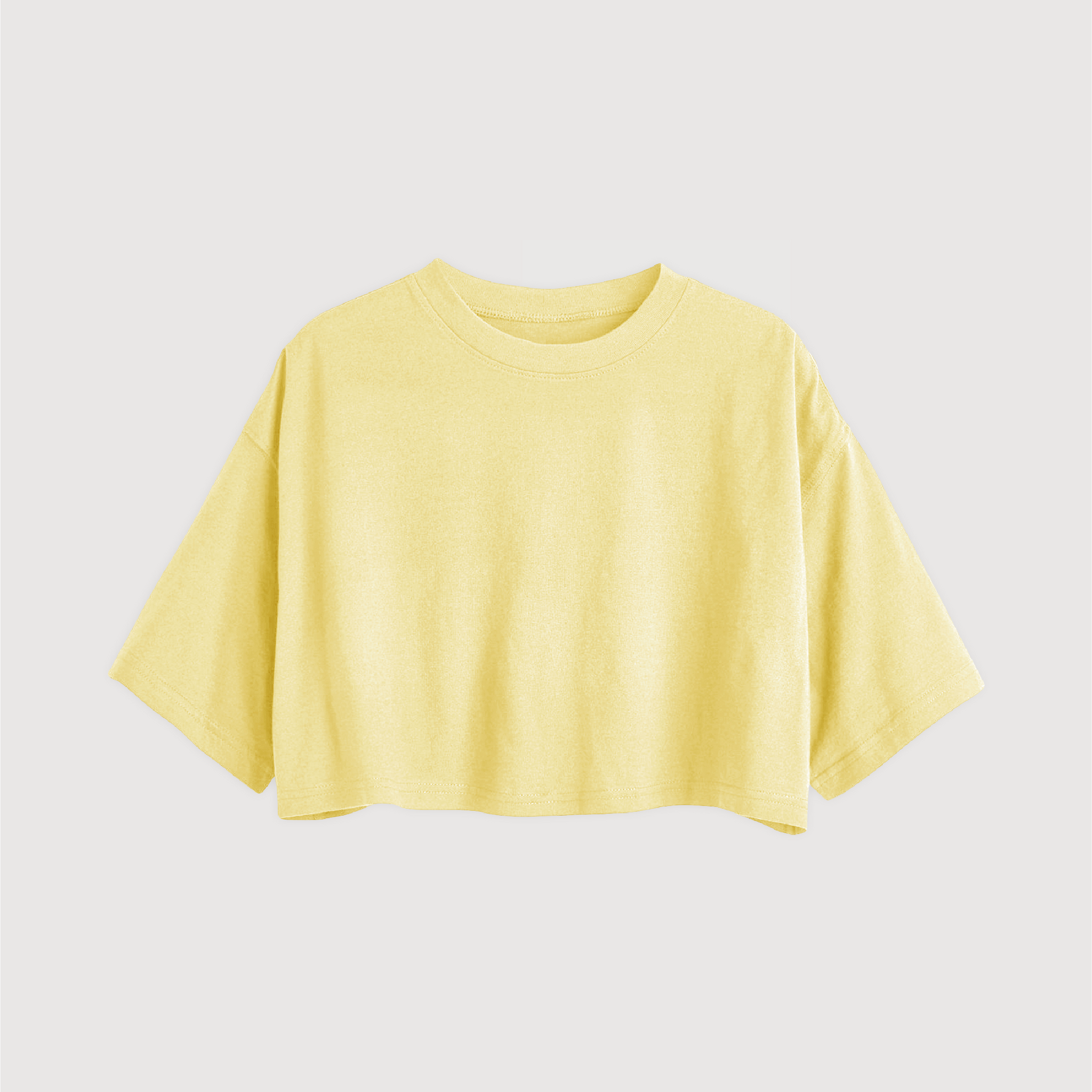 Remera Crop - Amarillo