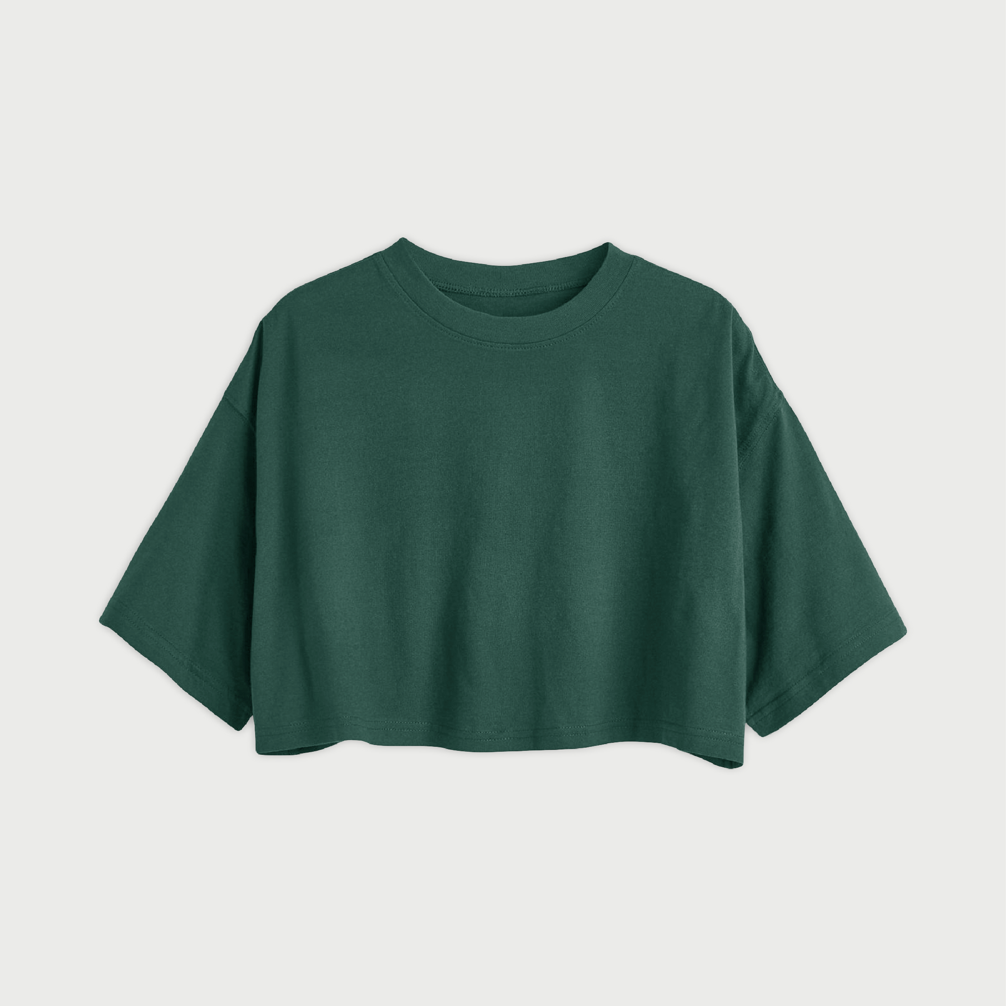 Remera Crop - Green Blue Slate