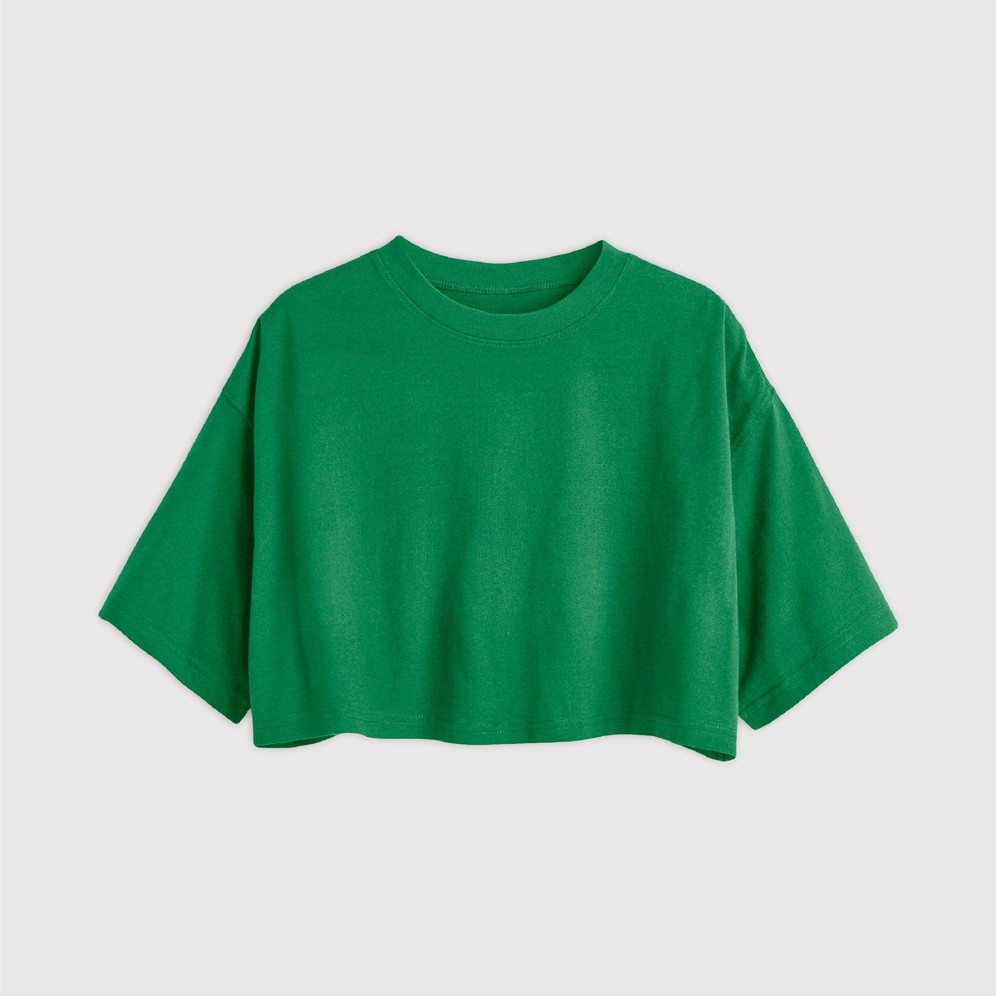 Remera Crop - Menta