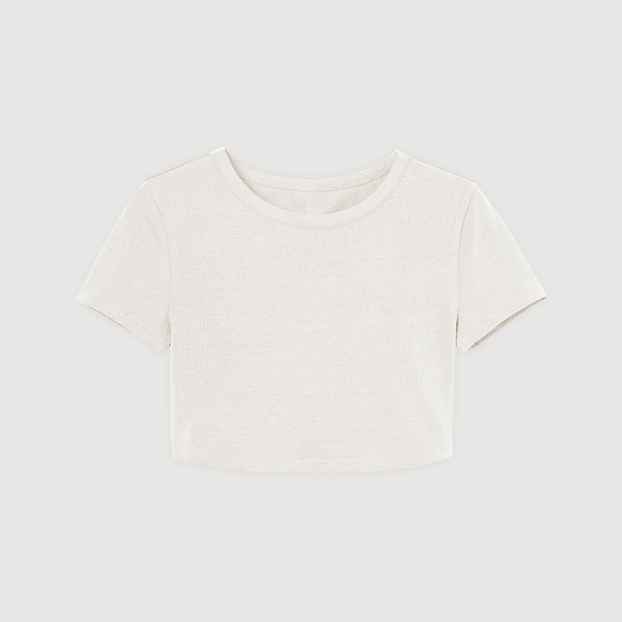 Remera Crop Top - Crudo