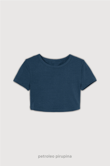 Remera Crop Top - Petroleo Pirupina