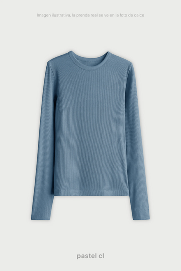 Remera Ribb Manga Larga - Pastel Cl
