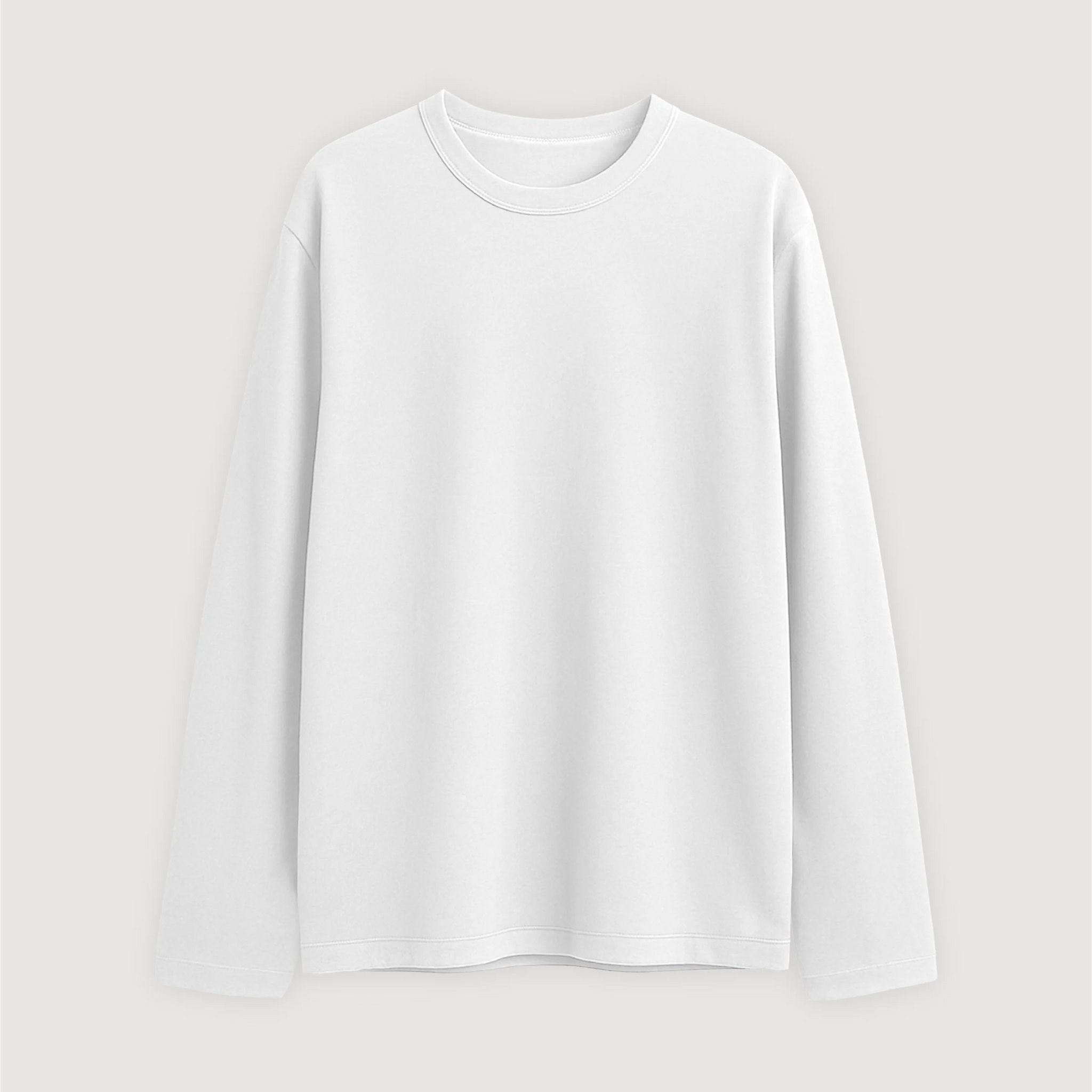 Remera Manga Larga Hombre - Blanco