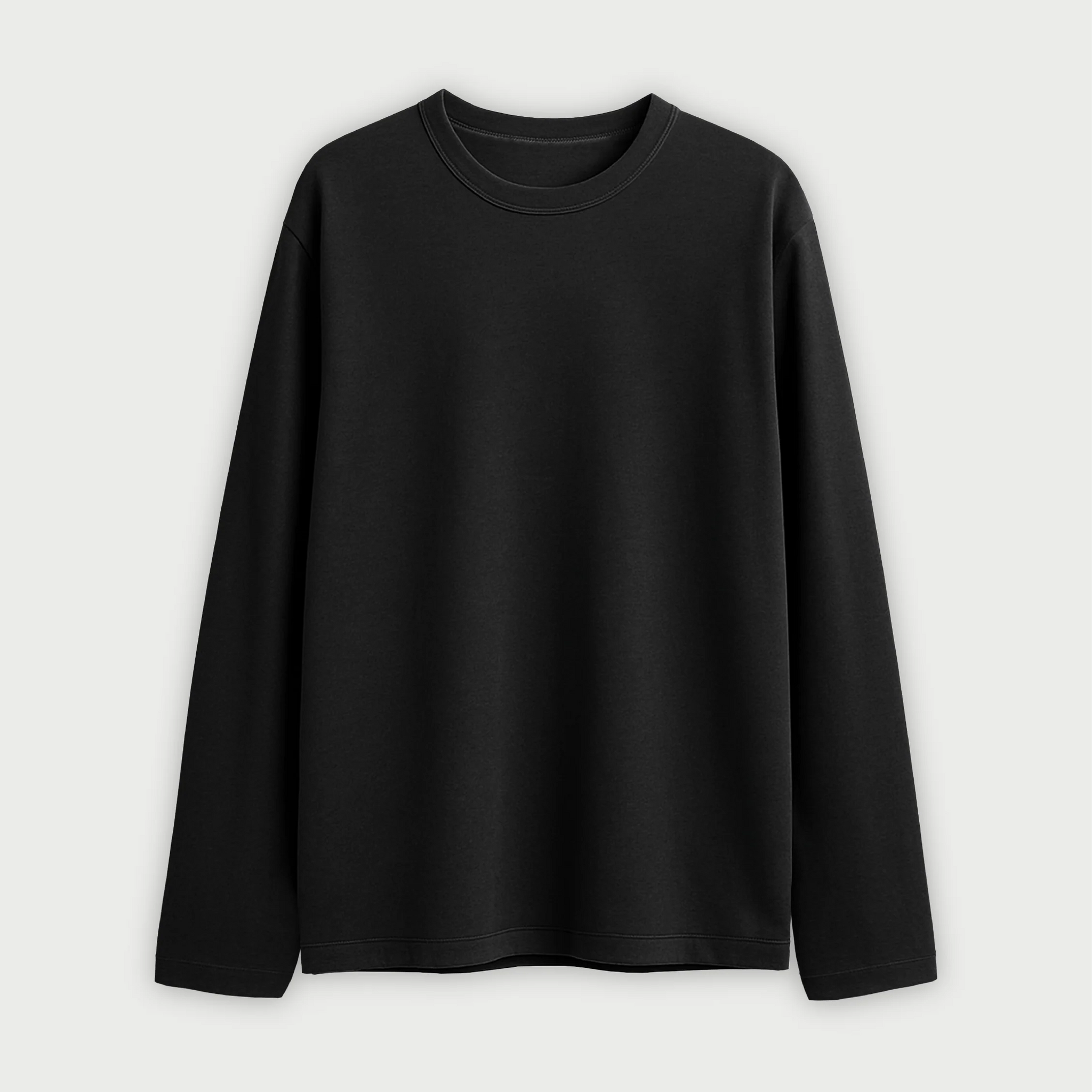 Remera Manga Larga Hombre - Negro