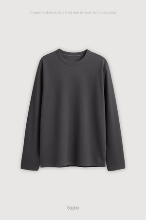 Remera Manga Larga Hombre - Topo
