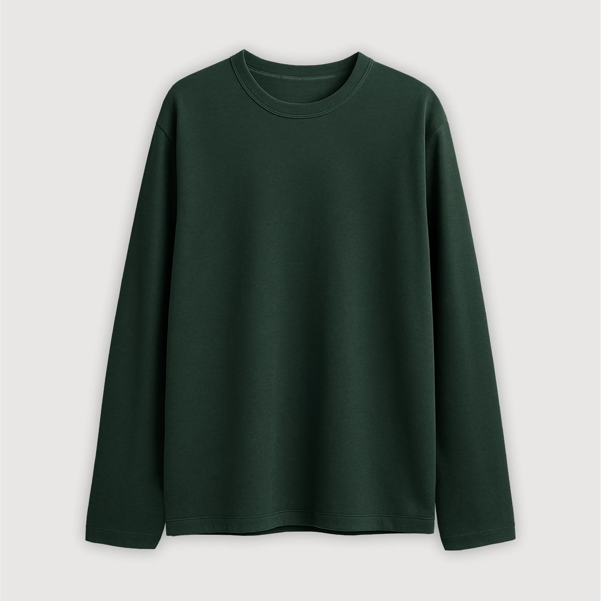 Remera Manga Larga Hombre - Verde Botella