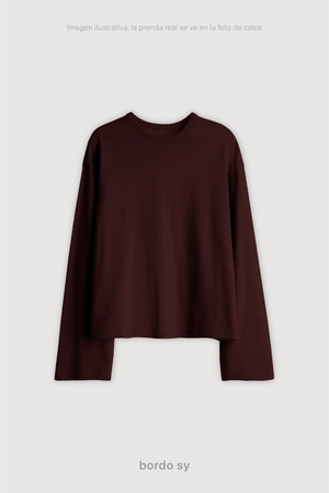 Remera Manga Larga Boxy