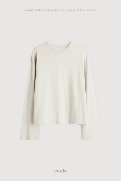 Remera Manga Larga Boxy