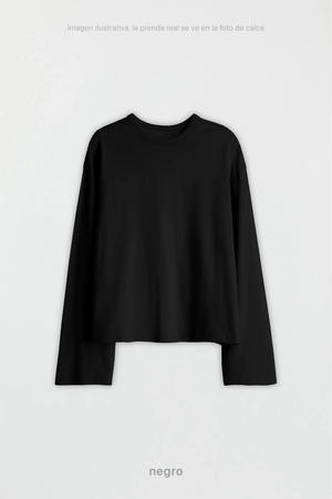 Remera Manga Larga Boxy