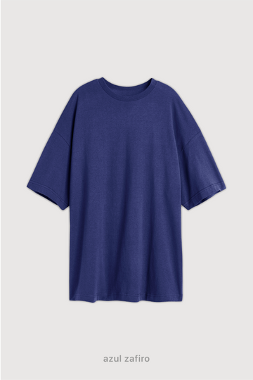 Remera Relaxed - Azul Zafiro