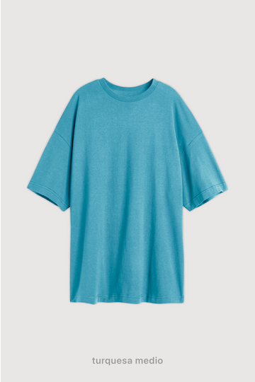 Remera Relaxed - Turquesa Medio
