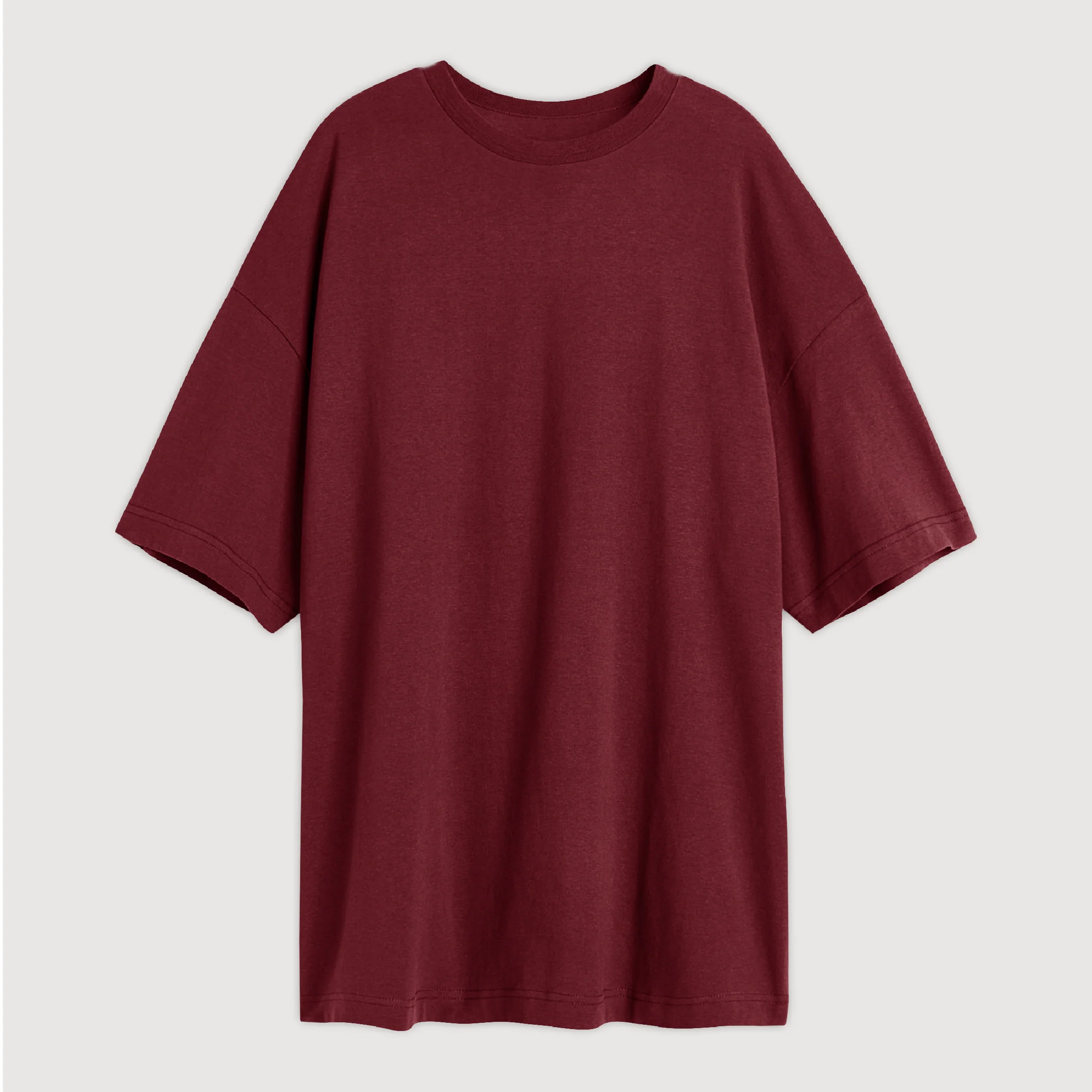 Remera Relaxed - Bordo Colegial