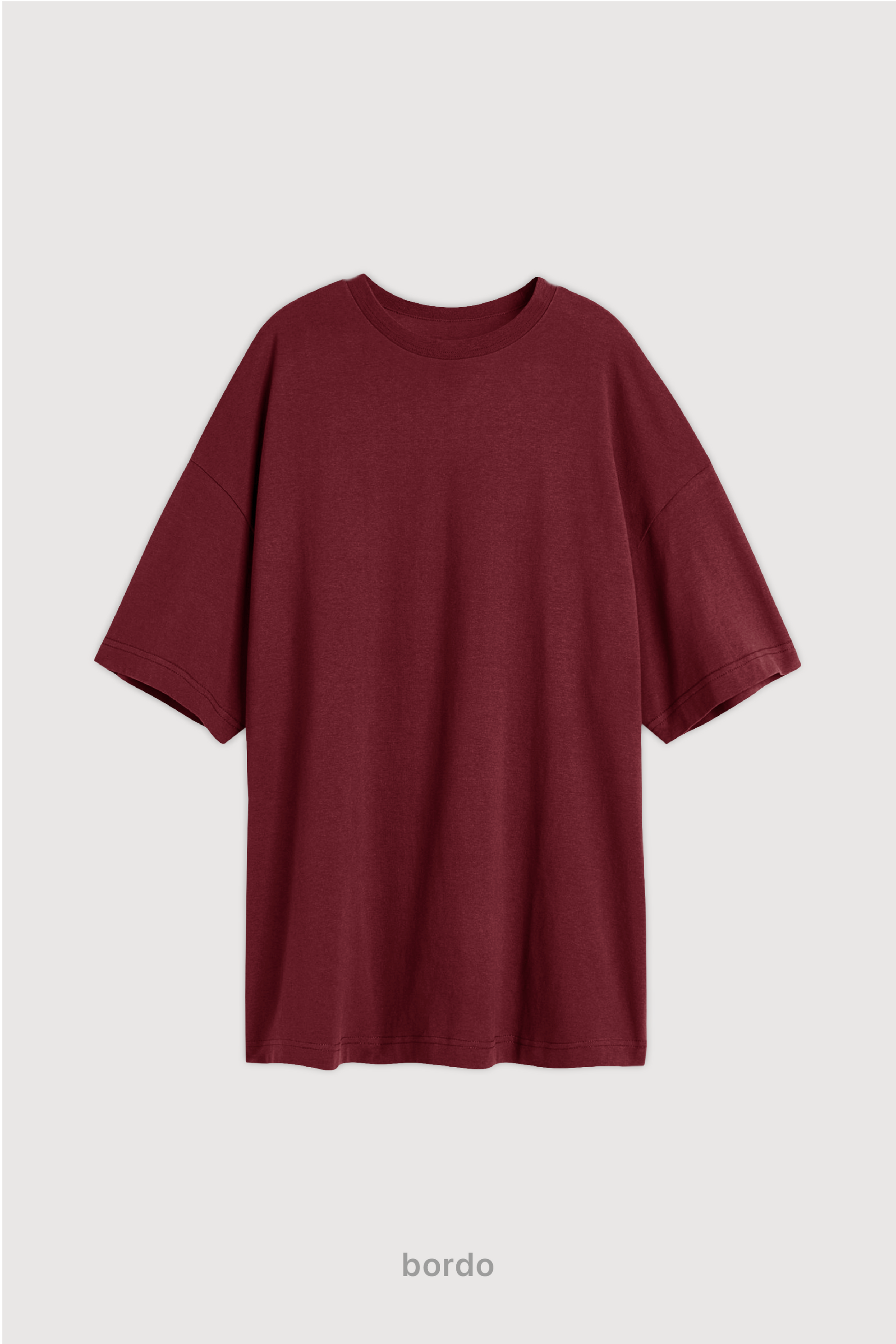 Remera Oversize - Bordo