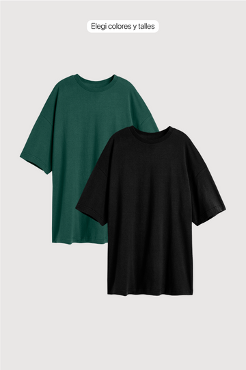 Remera Relaxed x 2