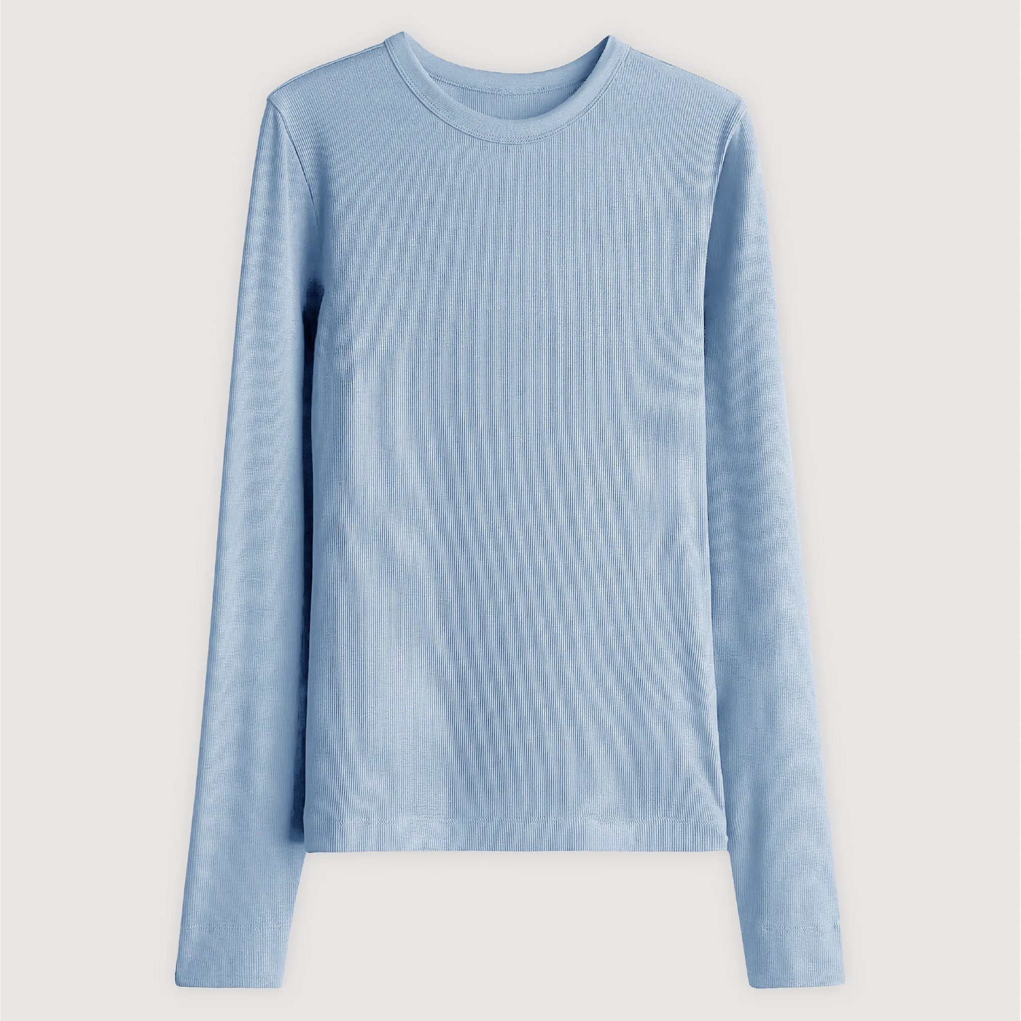 Remera Ribb Manga Larga - Celeste All