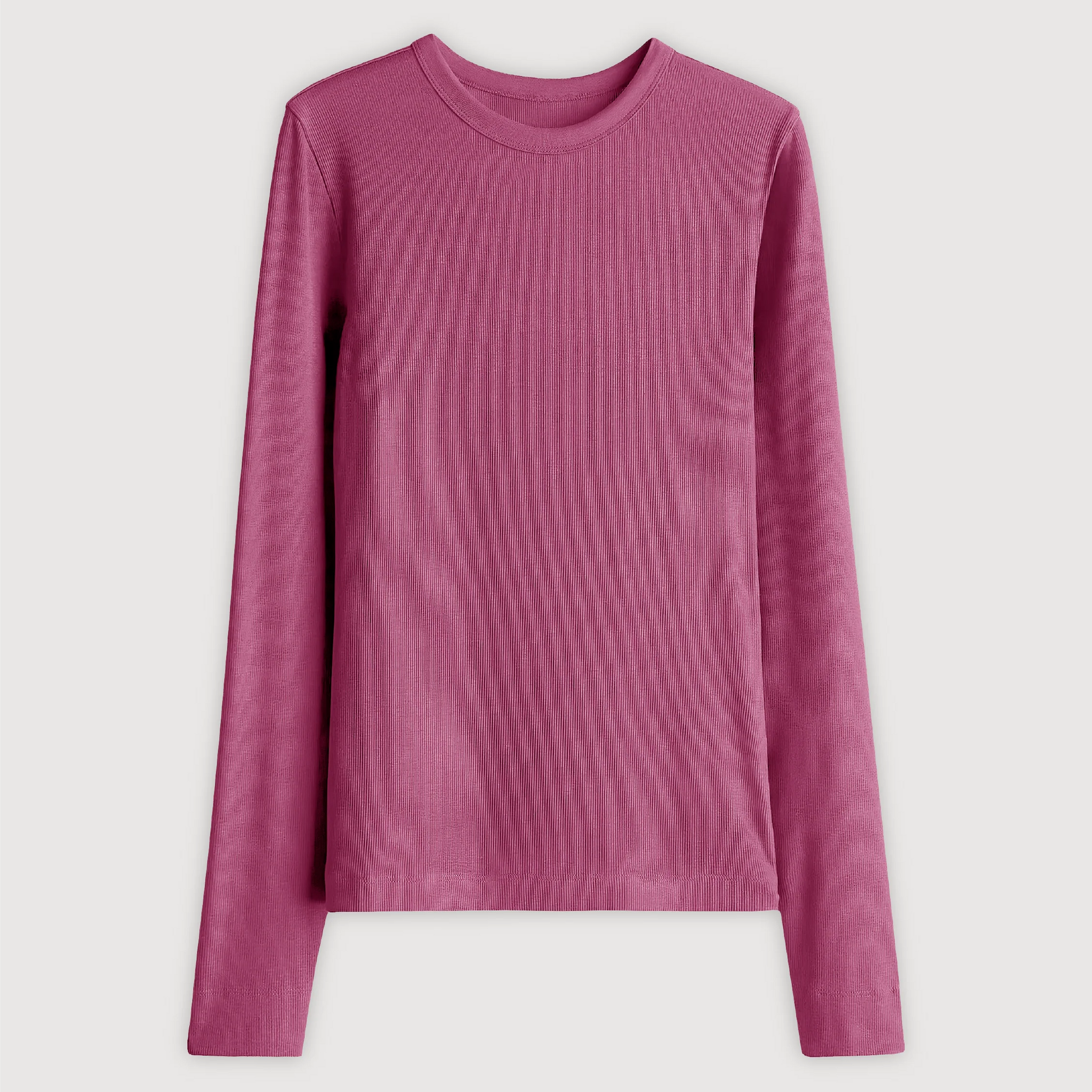 Remera Ribb Manga Larga - Fucsia