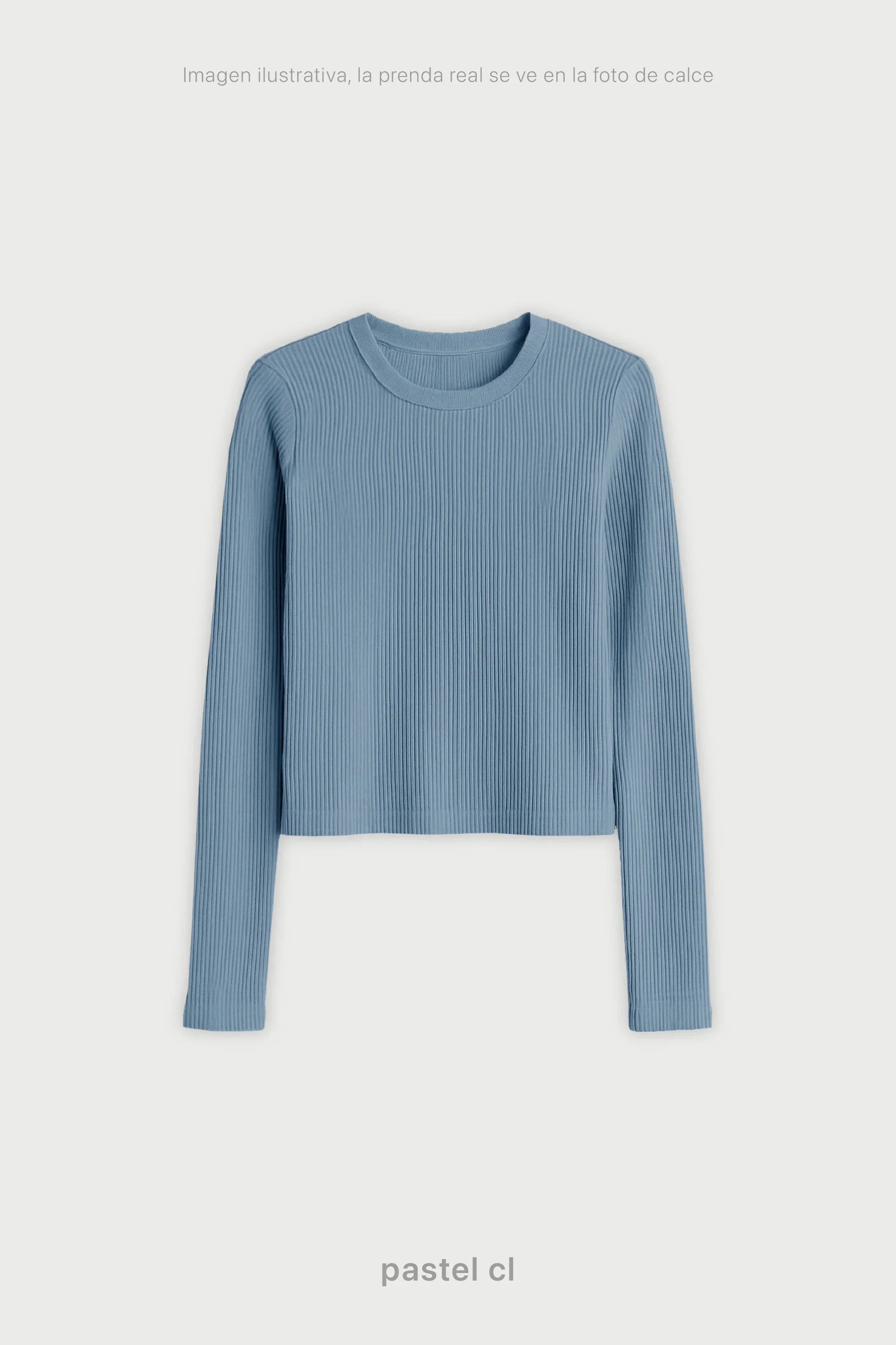 Remera Ribb Manga Larga Crop