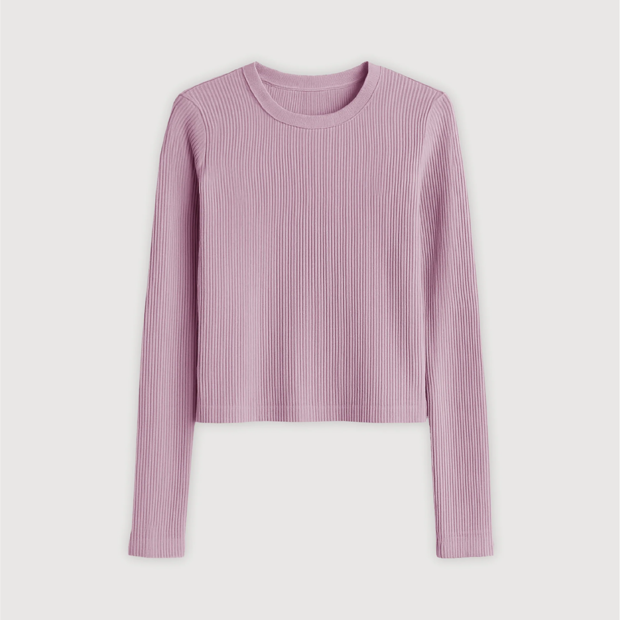 Remera Ribb Manga Larga Crop - Zarzamora