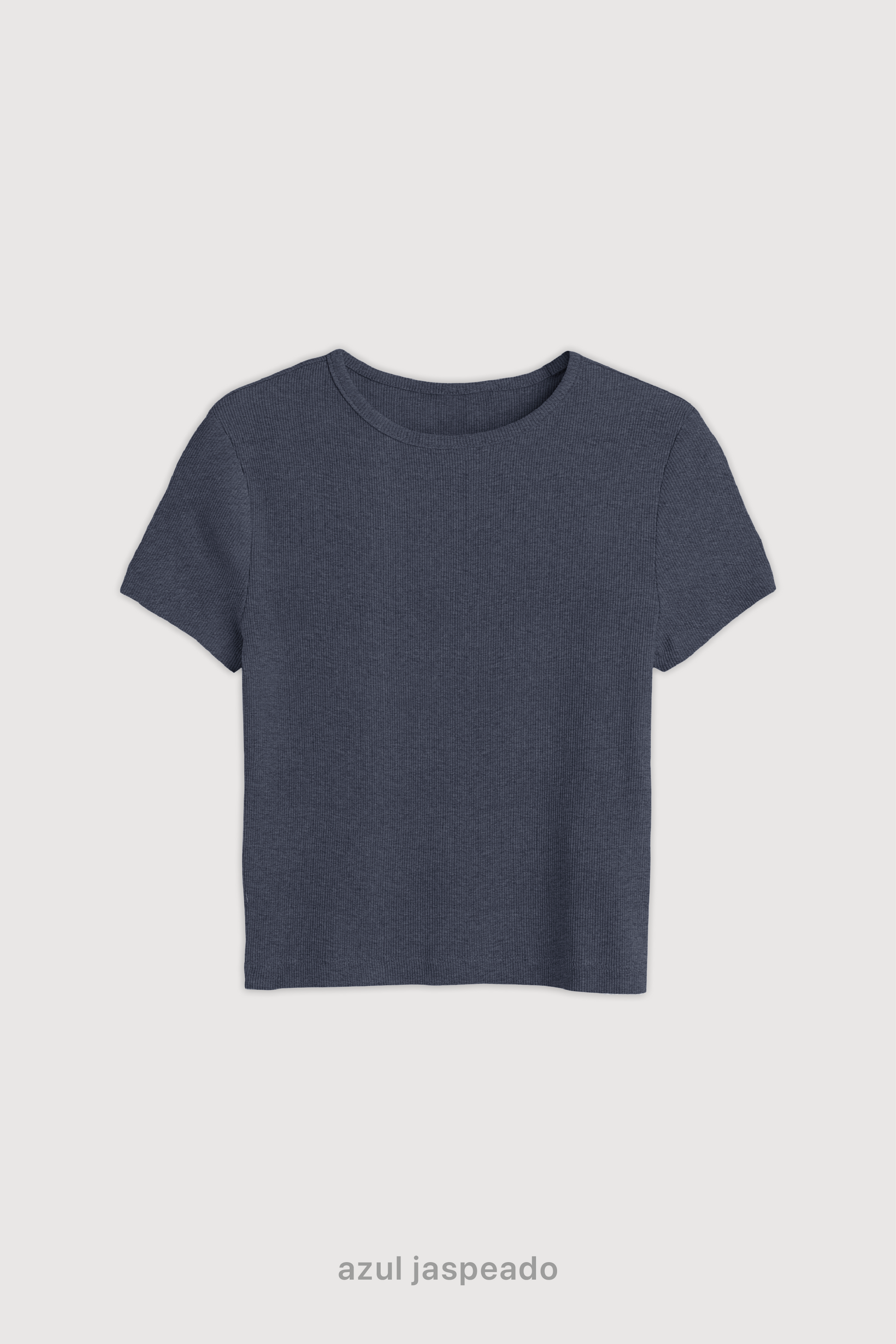 Remera Ribb Midi - Azul jaspeado