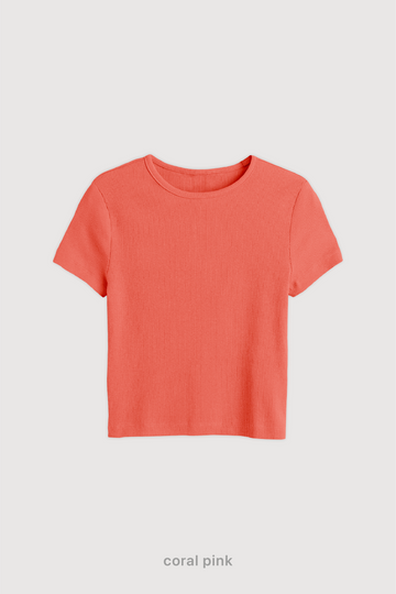 Remera Ribb Midi - Coral Pink