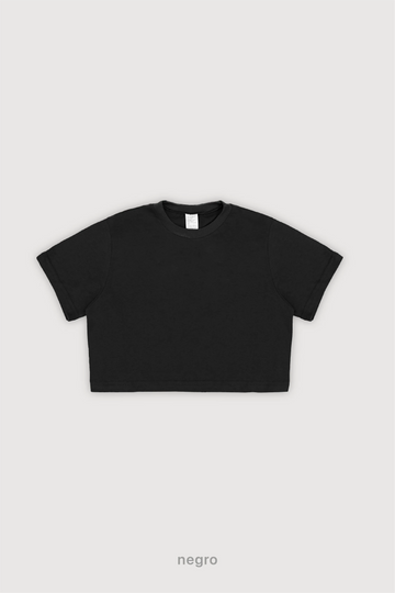 Baby Tee Soft - Negro