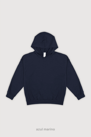 SS25 Hoodie Boxy Fit PREMIUM - Azul Marino