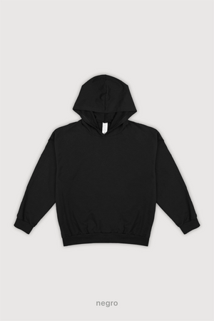 SS25 Hoodie Boxy Fit PREMIUM - Negro