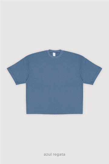 Remera Boxy Fit - Azul Regata