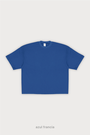 Remera Boxy Fit - Azul francia