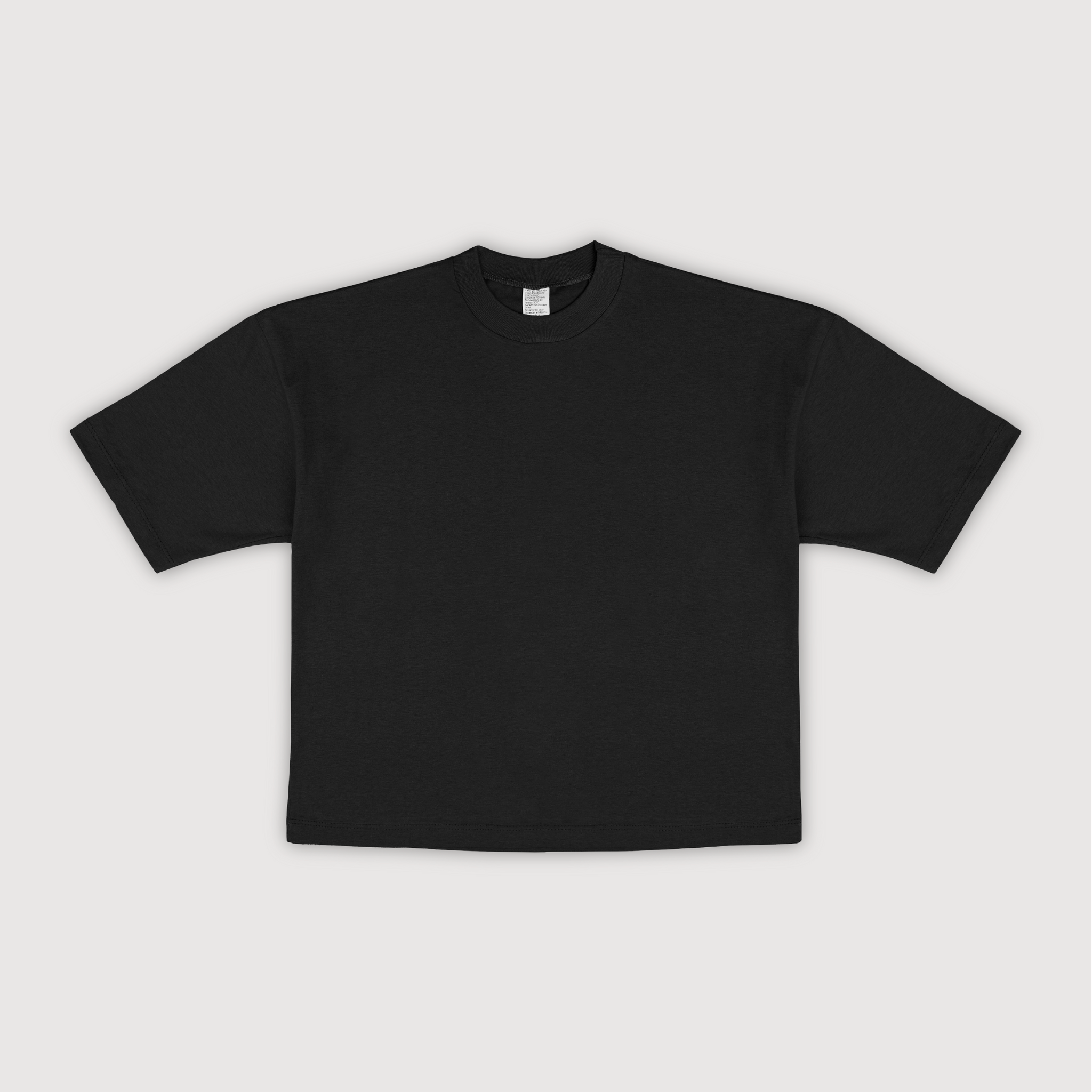 Remera Boxy Fit Mujer - Negro