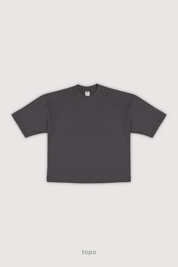 Remera Boxy Fit Mujer - Topo