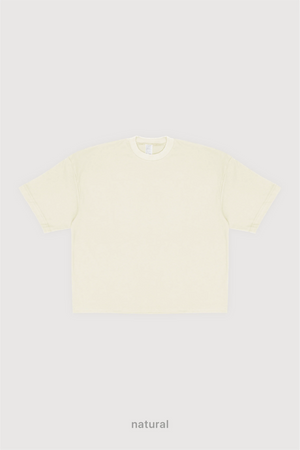 Remera Boxy Fit - Natural