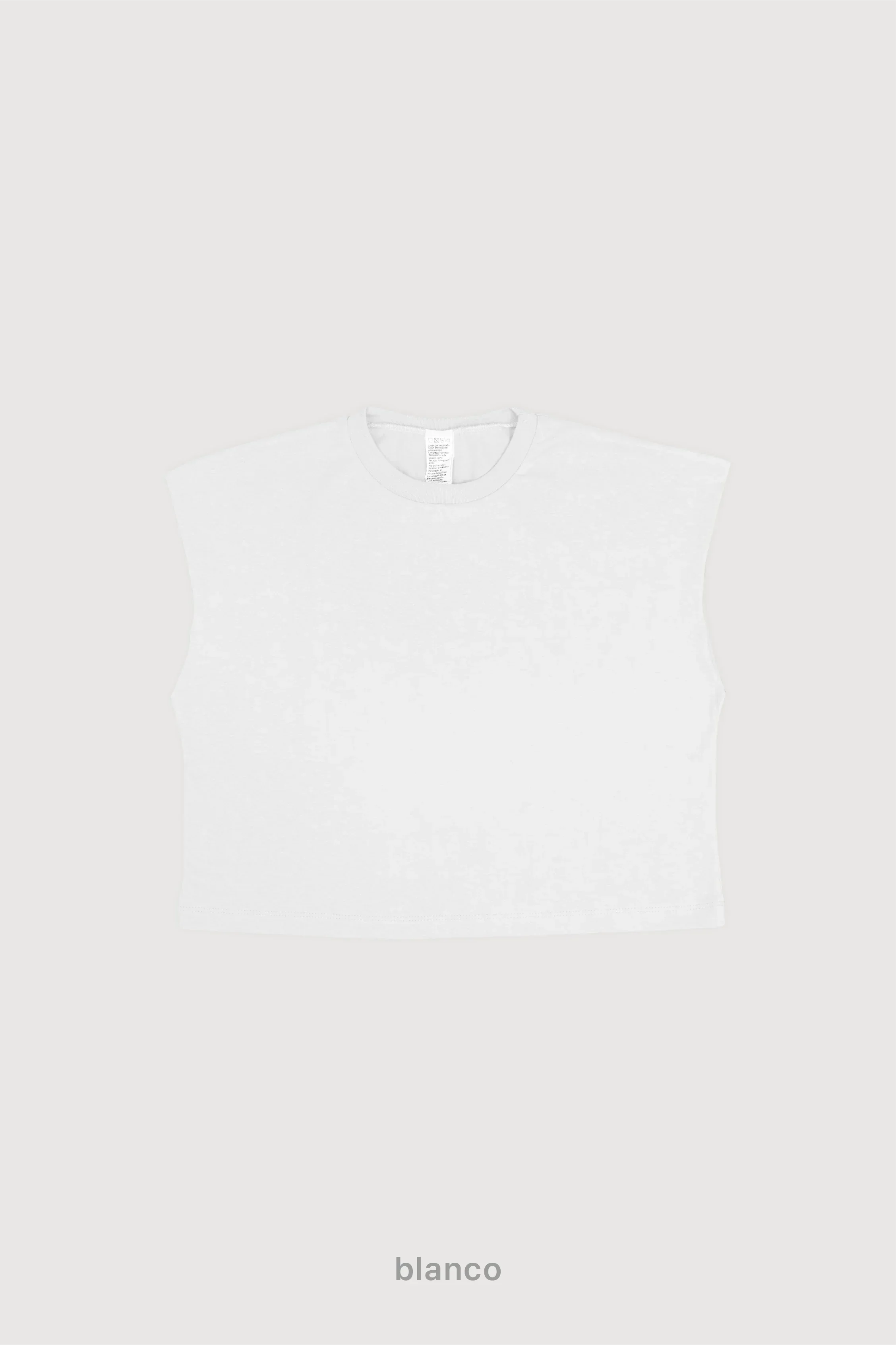 Remera Crop Sin Mangas