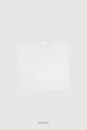 Remera Crop Sin Mangas