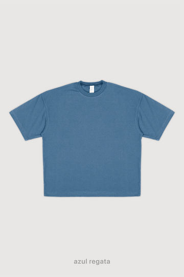 Remera Oversize - Azul Regata
